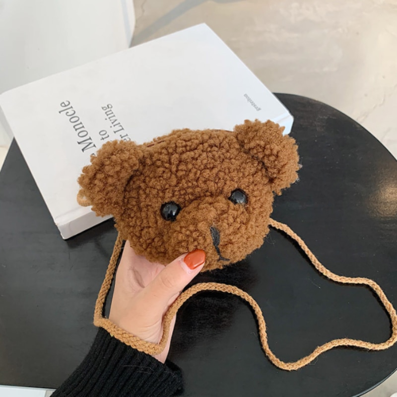 Cute Bear Plush Shoulder Bag
