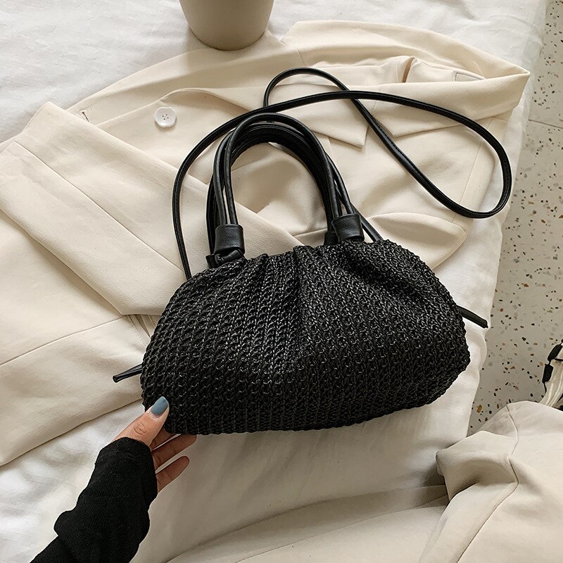 Straw Woven Design Women Handbag