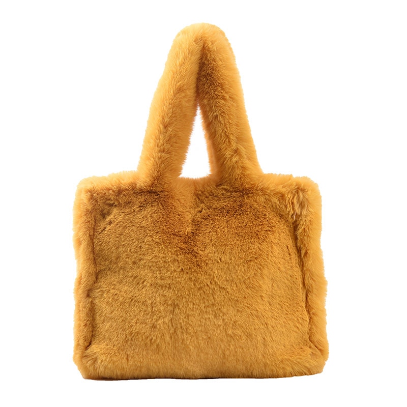 Casual Faux Fur Handbag For Women