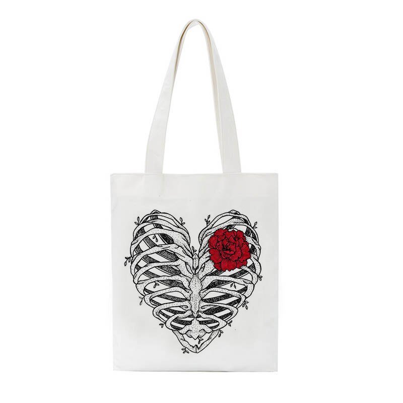 Skull Hip Hop Gothic Shopper Bag