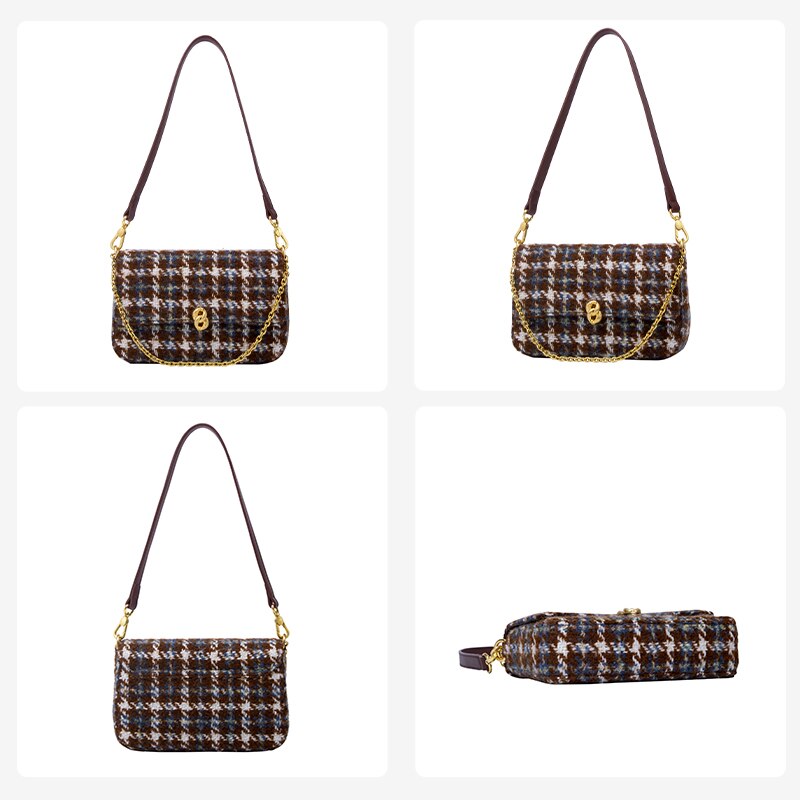 Houndstooth Trendy Ins Messenger Bag