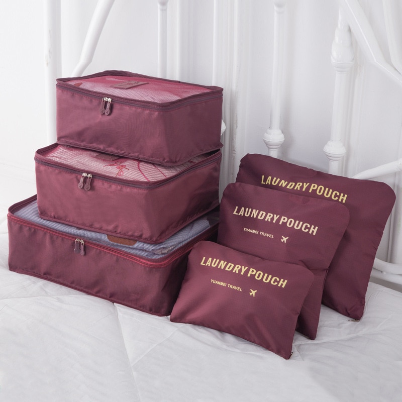 6 PCS Travel Storage Bag Set for Clothes