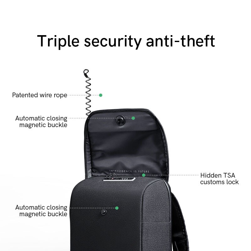 15.6" Anti-cut Backpack with TSA lock