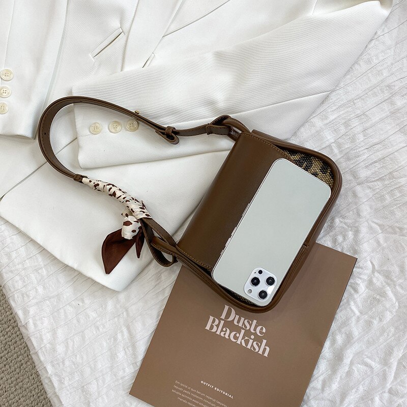 Leopard Print Shoulder Bag for Women