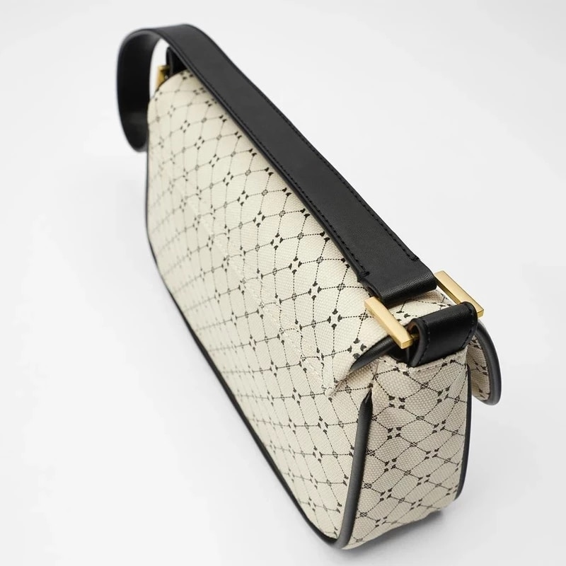 2022 Retro Print Strap Female Handbag