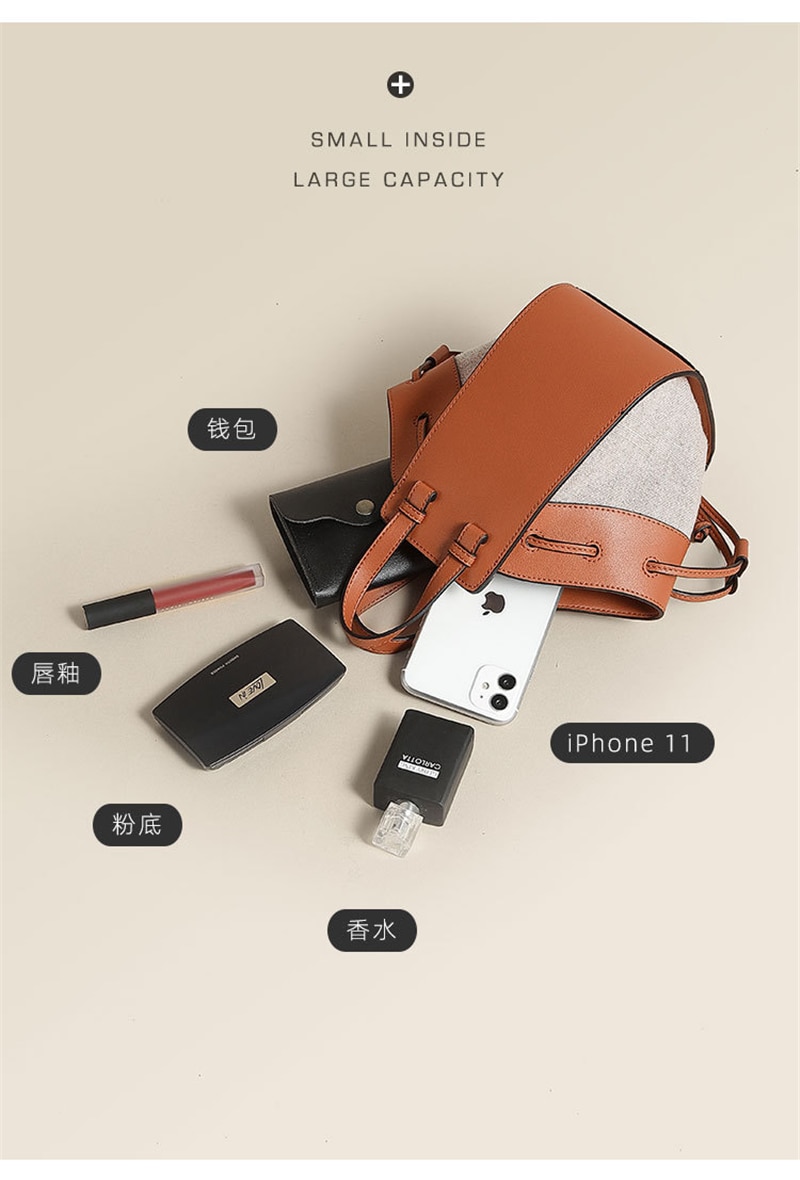 Fashion Drawstring Bucket Bag