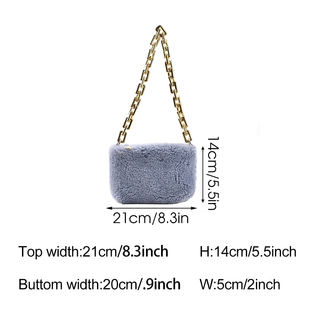 Fashion Soft Fluffy Plush Women Shoulder Bag