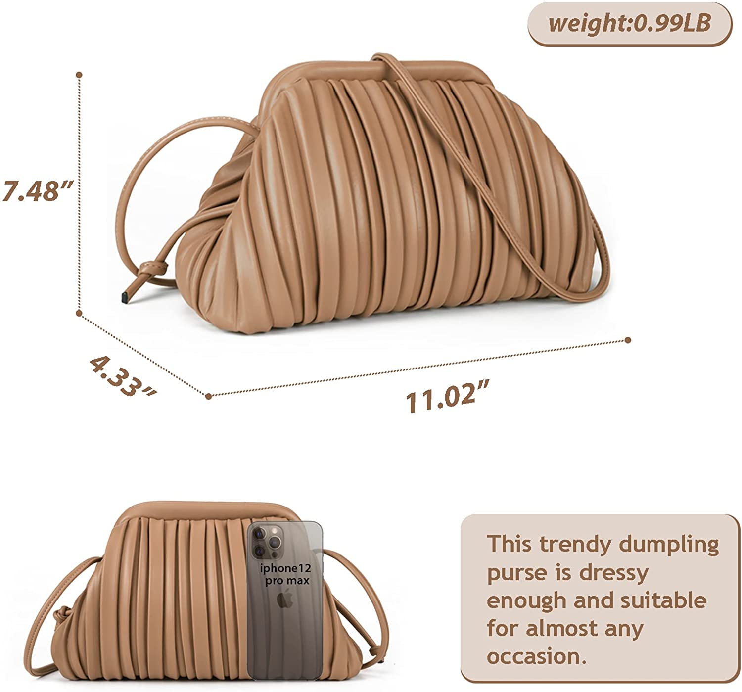 Clutch Purse and Dumpling Bag