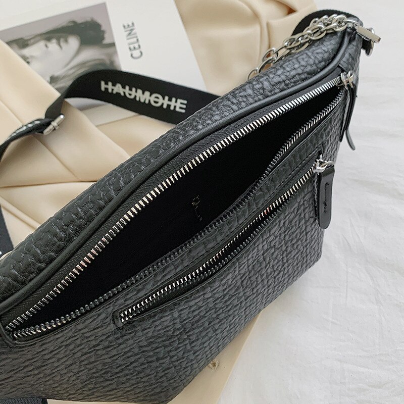 Leather Woman Waist Bag