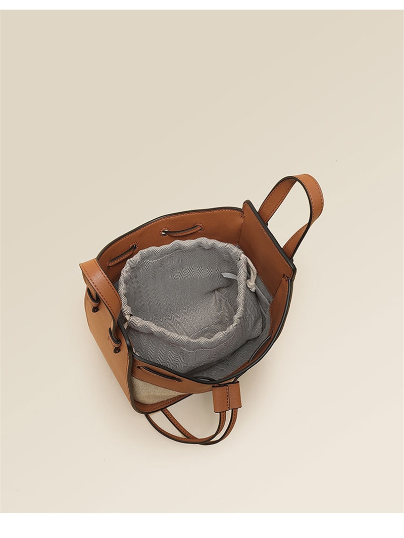 Fashion Drawstring Bucket Bag