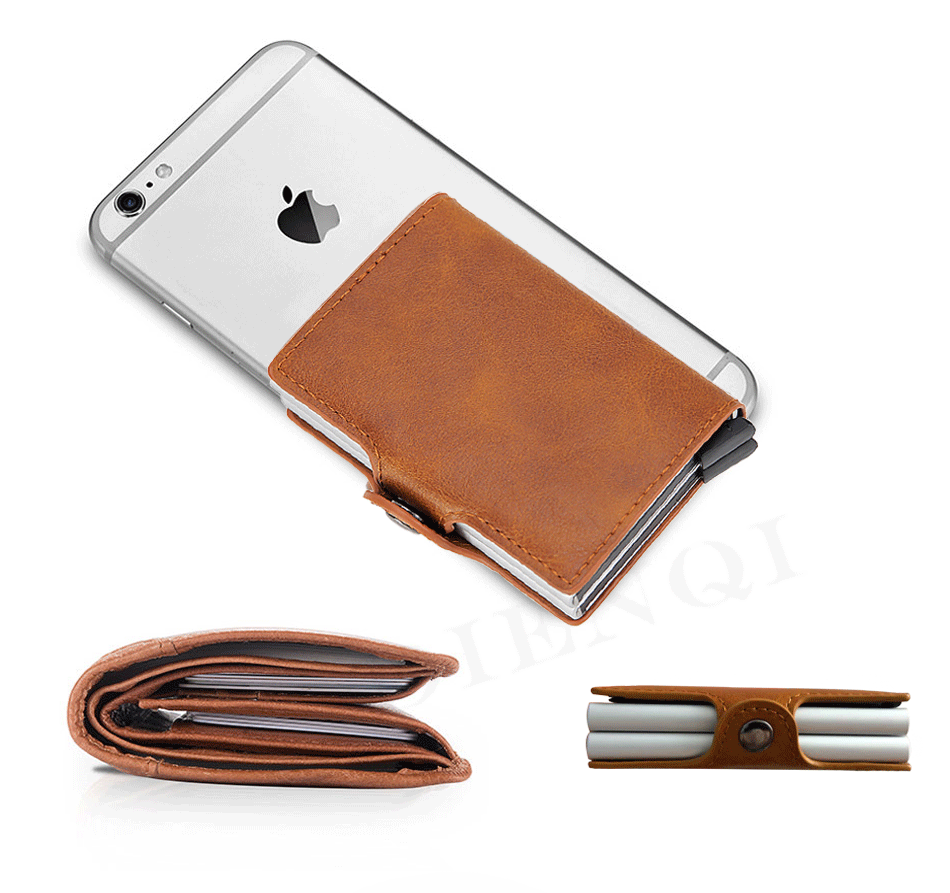 Mini Purse Male Aluminium Card Wallet