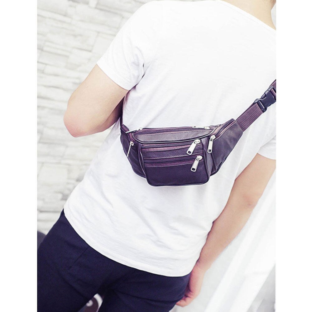 Hot Style Men Leather Fanny Pack