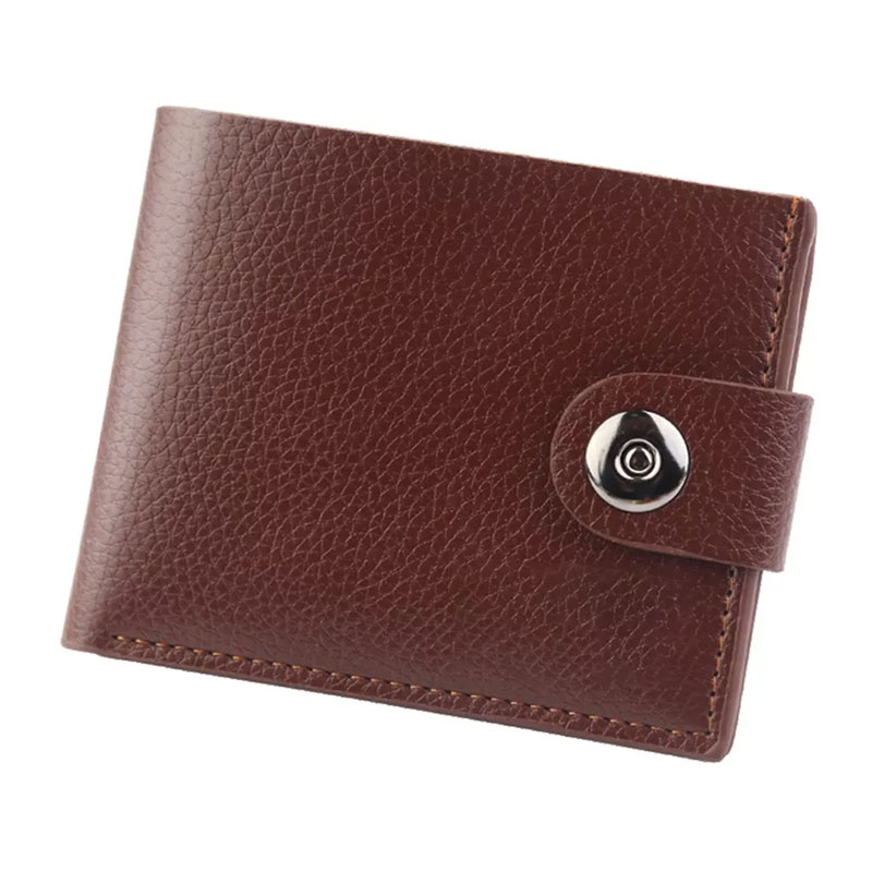 Fashion Men Solid Long Wallet