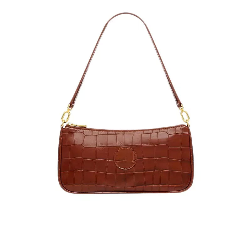 Crocodile Leather Armpit Bag