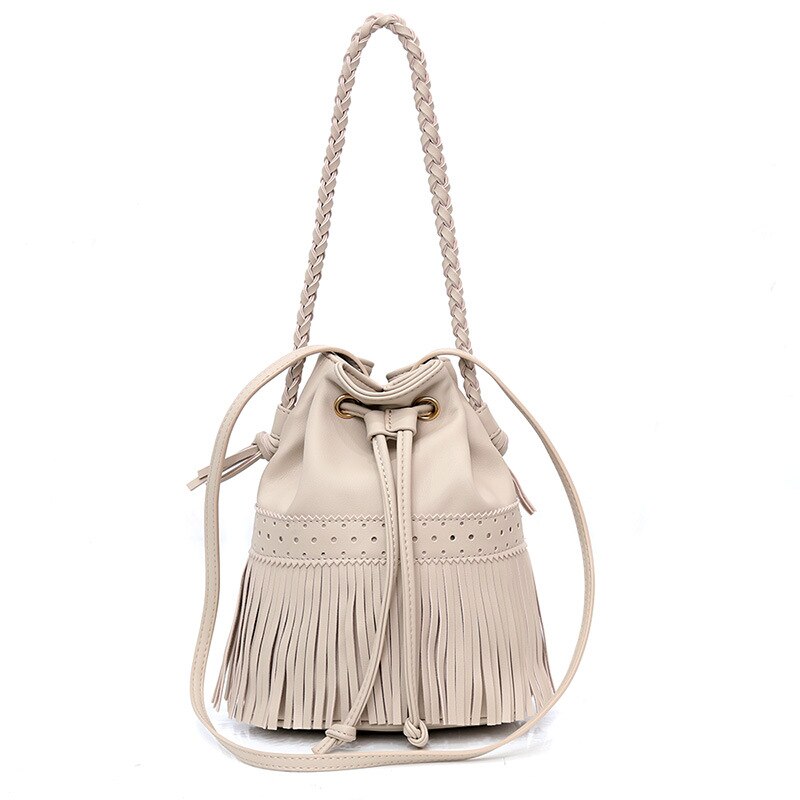 Drawstring Tassel Crossbody Bag