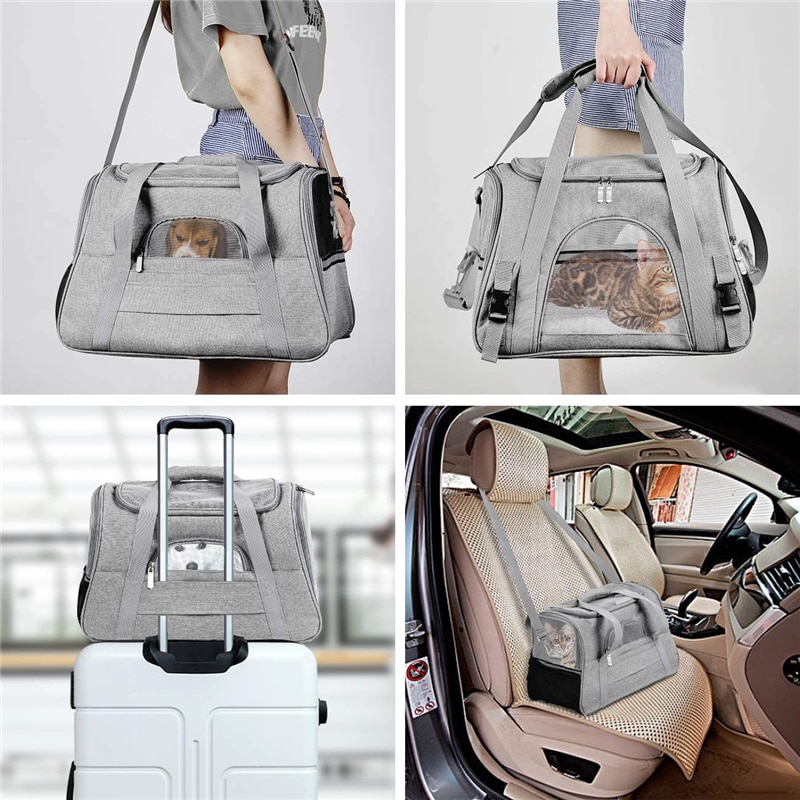 Soft Pet Carriers Portable Breathable Foldable Bag