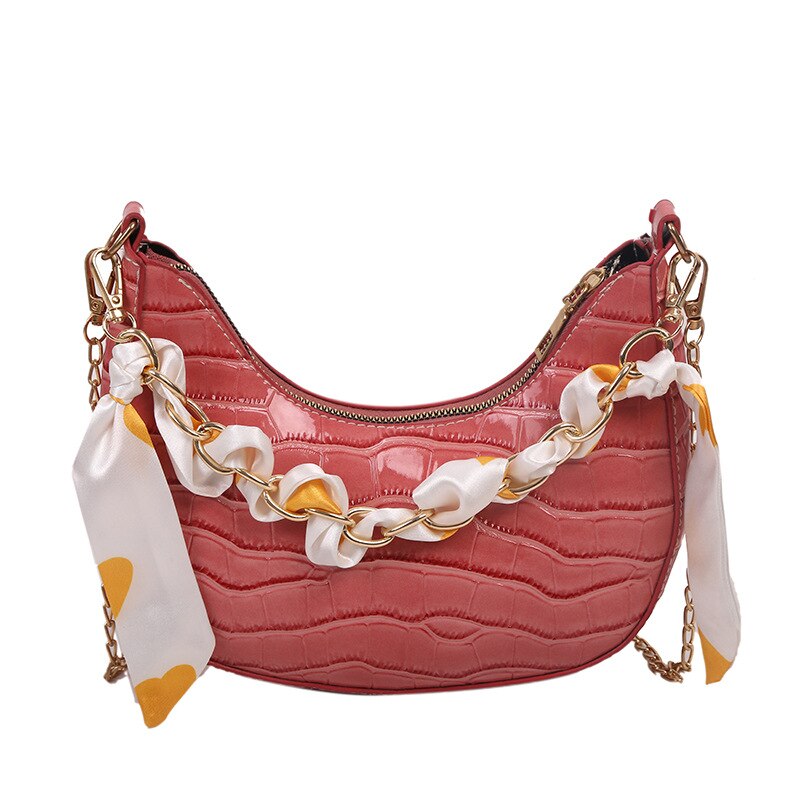 Stone Pattern Dumpling Crossbody Bag