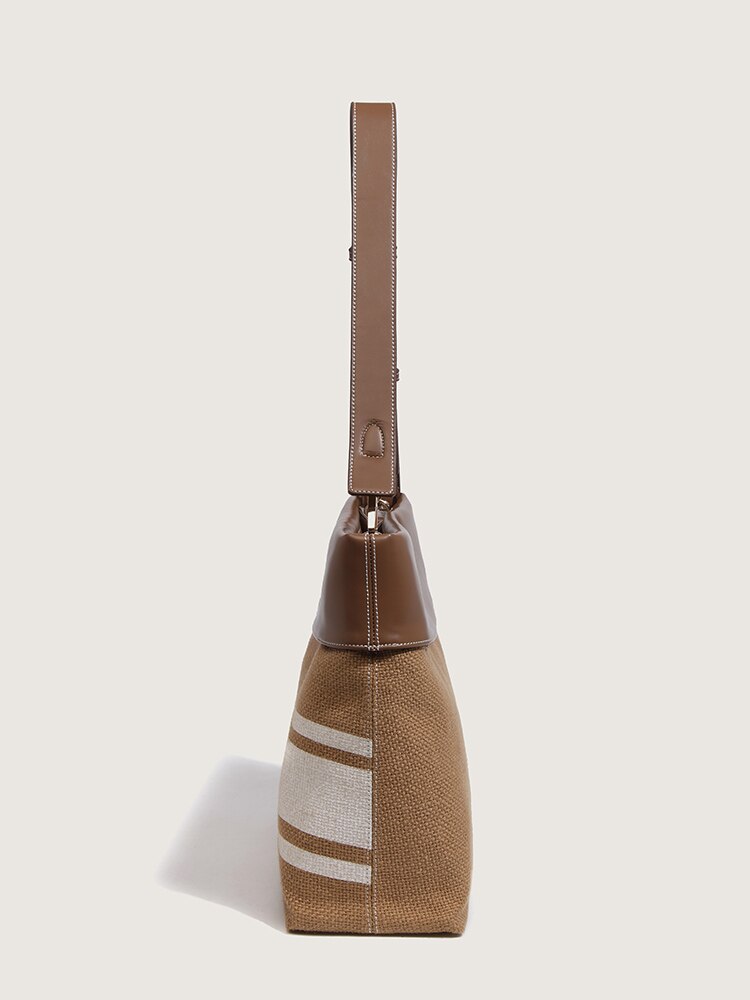 Shopper Purse Panelled Shoulder Crossbody Bag