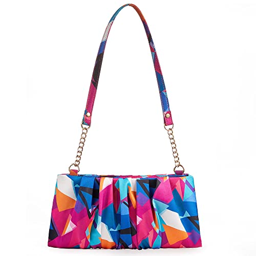 Fashion Clutch Purse Silk Shoulder Tote Bag