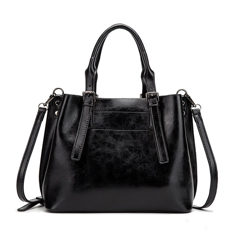 Oil Wax Leather Handbag