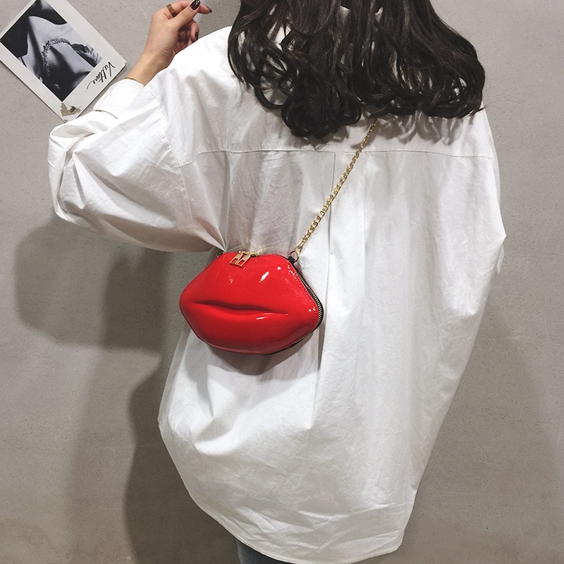 Luxury Designer Lip Shape Clutch