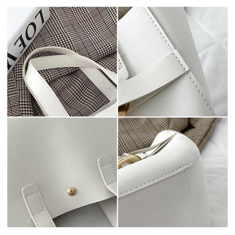 Large Capacity PU Leather Designer Top-handle Bag