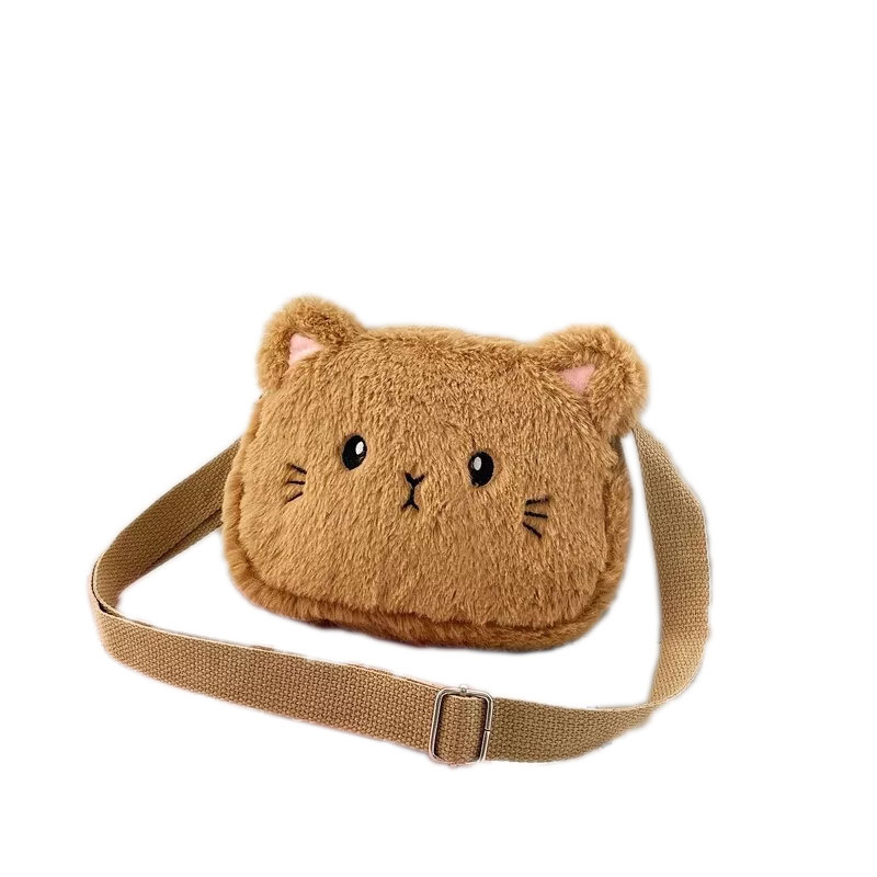 Cartoon Cat Baby Girls Crossbody Bag