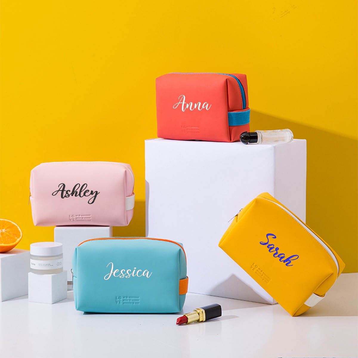 Personalized Travel Makeup Bag