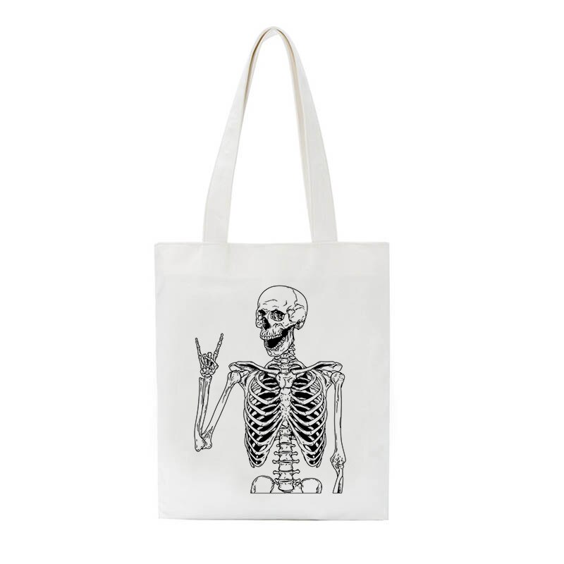 Skull Hip Hop Gothic Shopper Bag