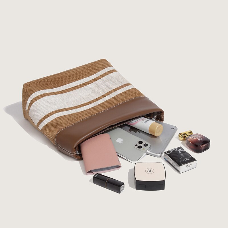 Shopper Purse Panelled Shoulder Crossbody Bag