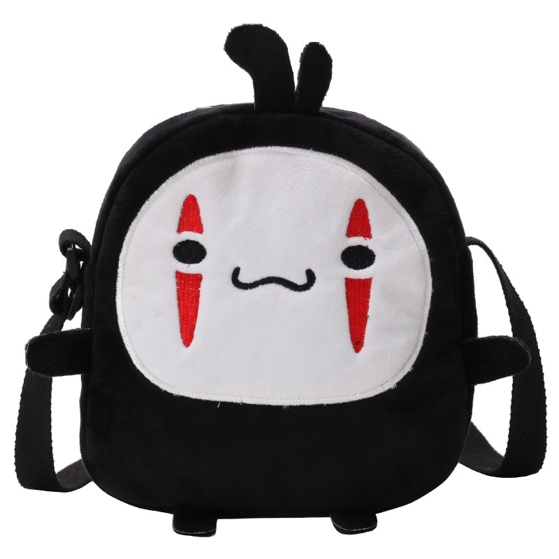 Cute Cartoon No Face Man Plush Bag