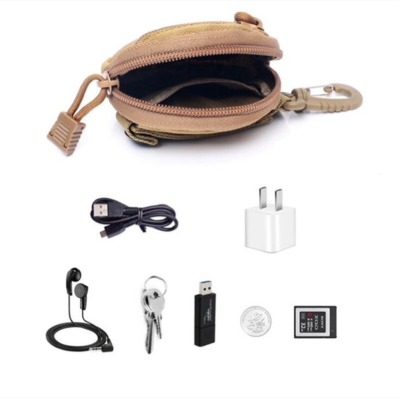 New Round Tactical Wallet Coin Key