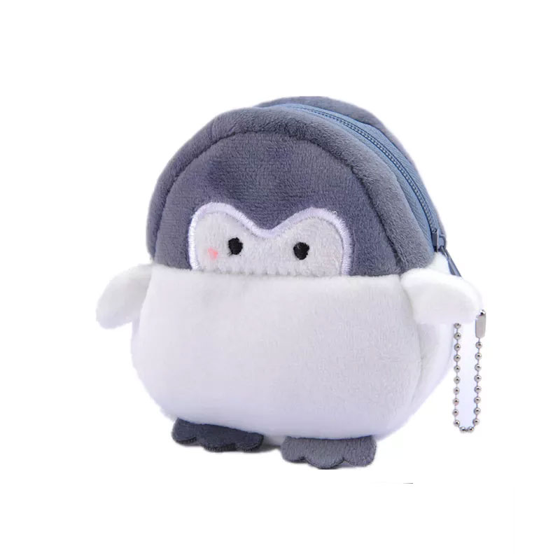 Kawaii Penguin Plush Purse Coin Card Wallet Bag