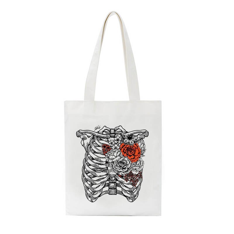 Skull Hip Hop Gothic Shopper Bag