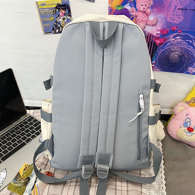 Nylon Kawai Rucksack Cute Student School Bag