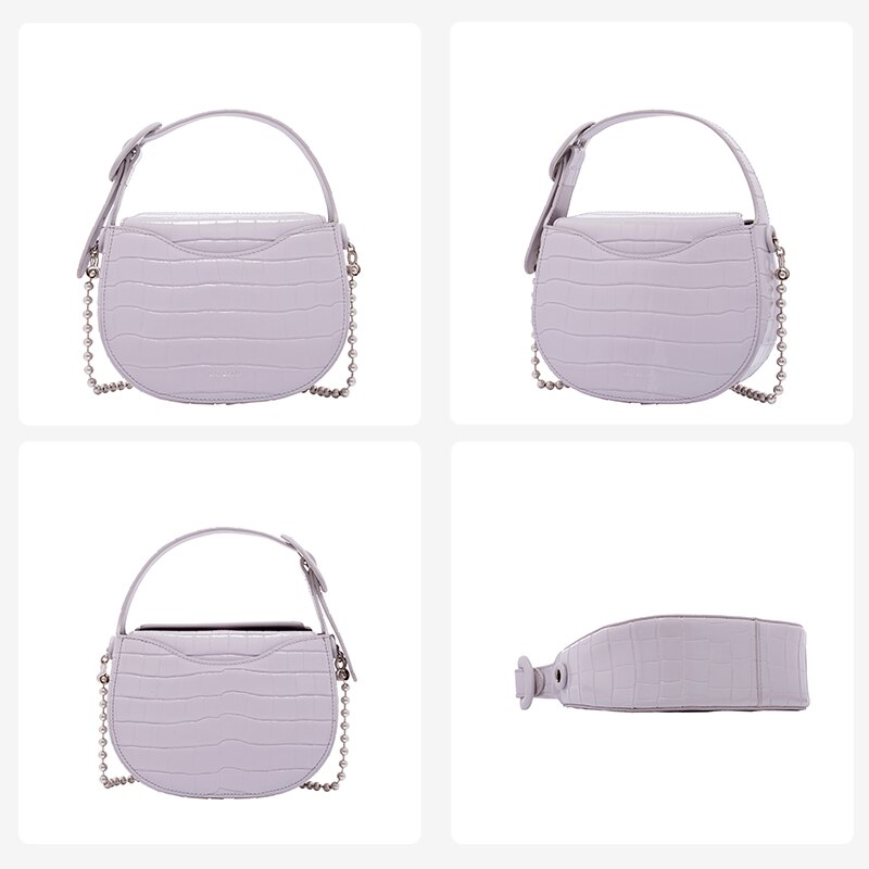 Metal Bead Chain Messenger Bag