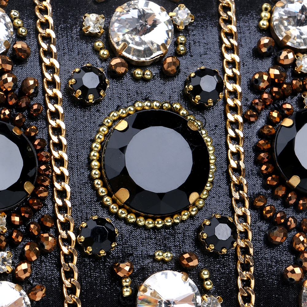 Beaded Chain Accessory  Diamonds Purse