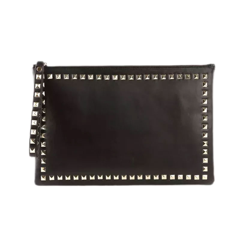 Leather Rivet Handbag