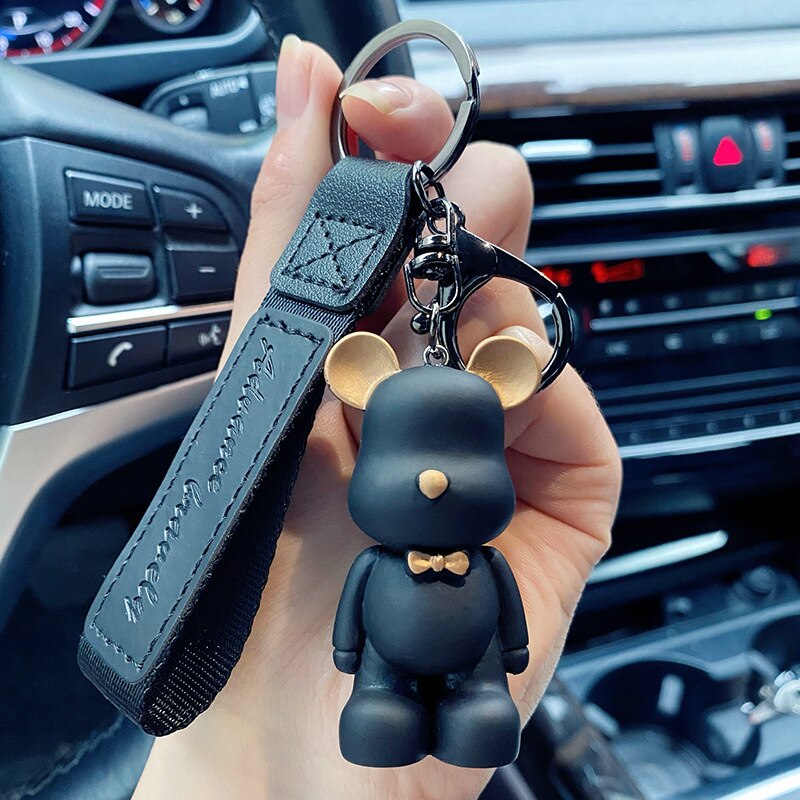 Bow Tie Bear Keychain