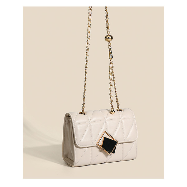 Leather Shoulder Baguette Bag