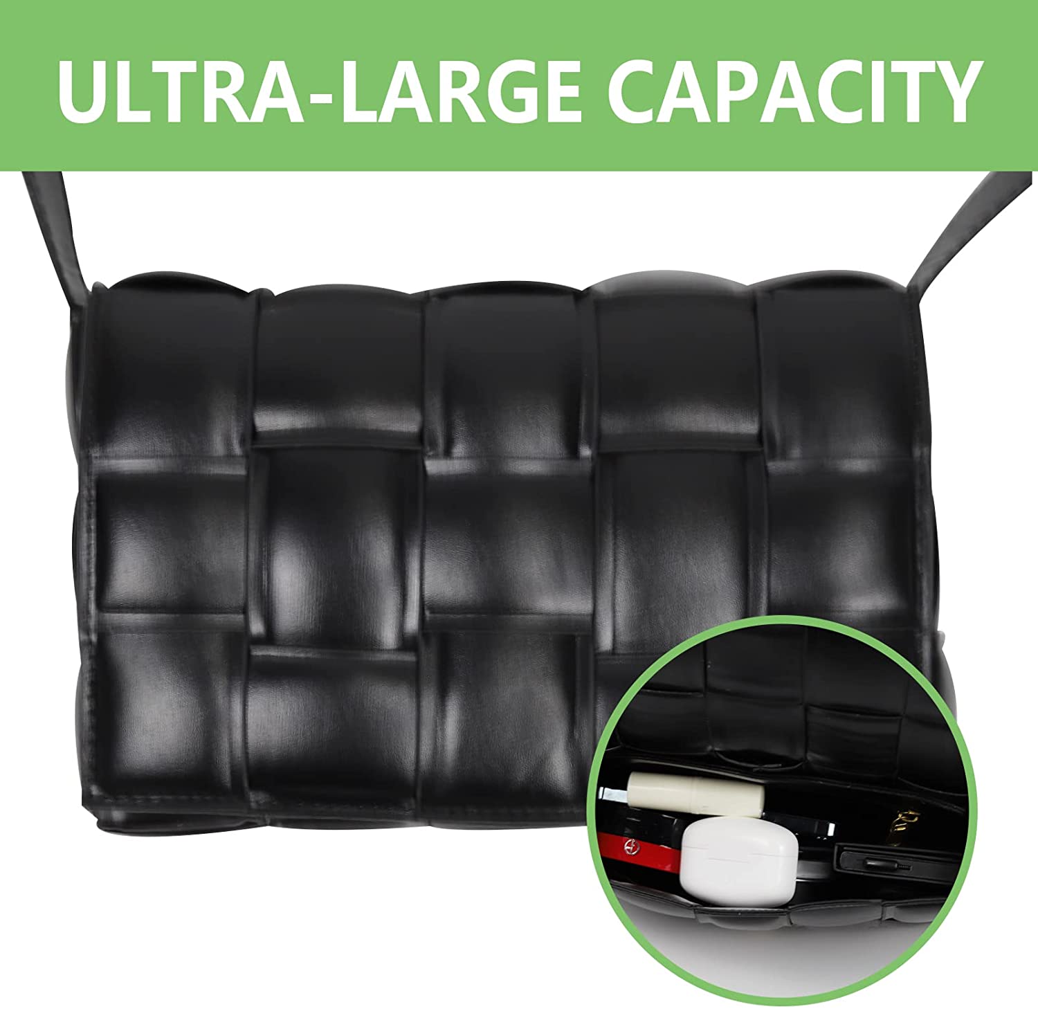 Padded Cassette Crossbody bag