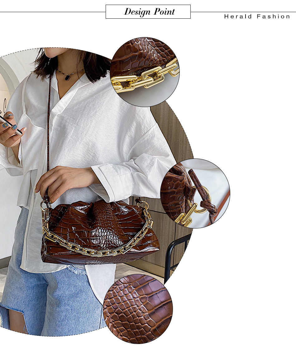 Crocodile Pattern Handbag for Women