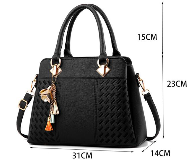 Tassel PU Leather Totes Bag