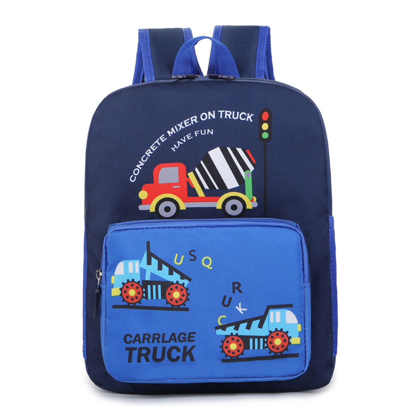 Children Cartoon Car Printing Backpack Toddler School Bag