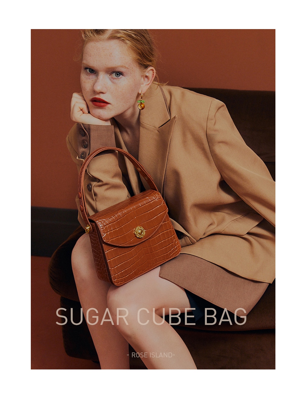 Leather Portable Underarm Handbag