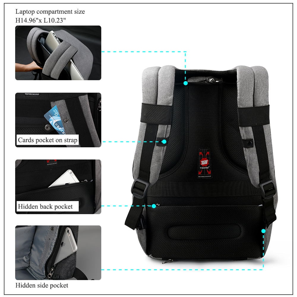 15.6 Inch Anti theft Laptop Backpacks