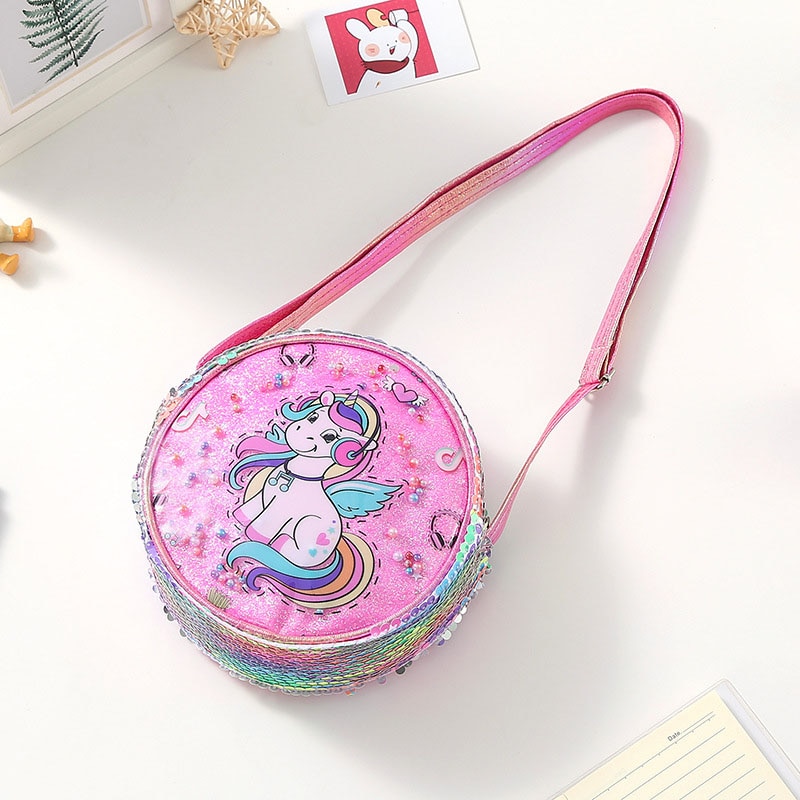 Fashion Girls Sequined Crossbody Bag