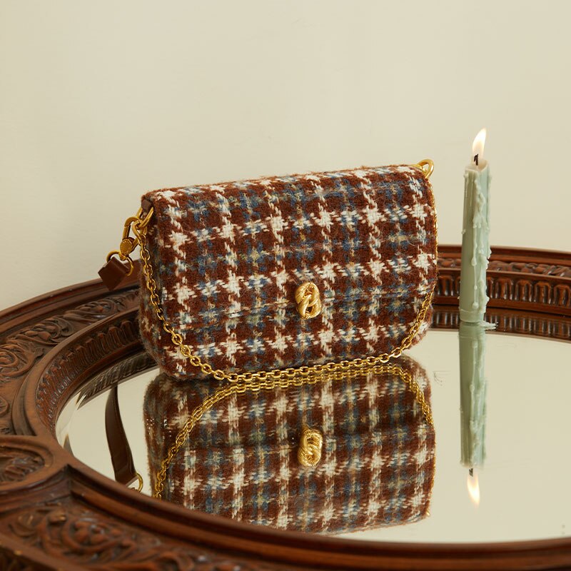 Houndstooth Trendy Ins Messenger Bag