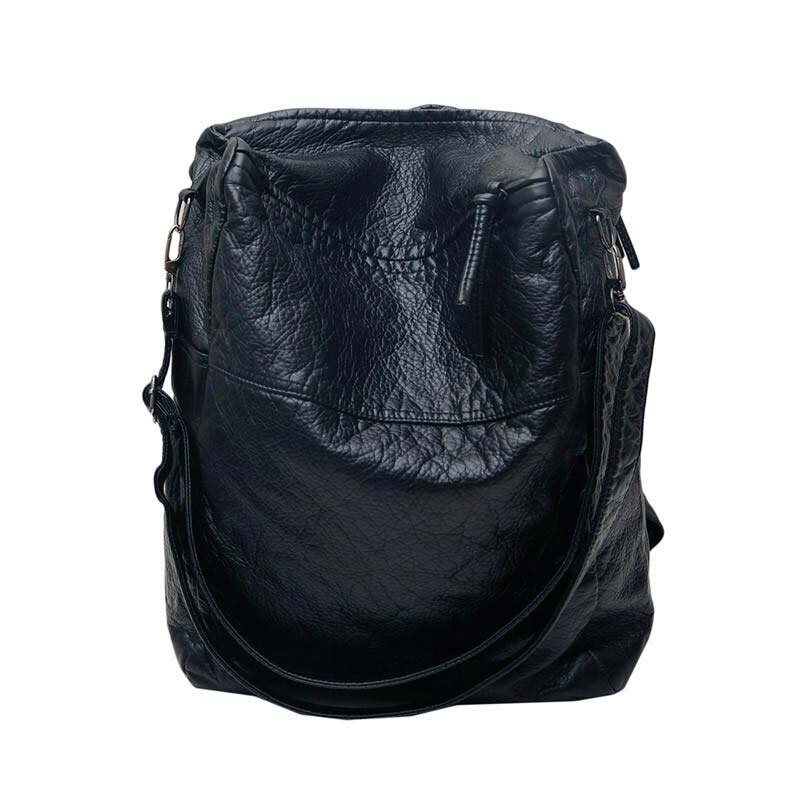 Casual Soft PU Leather Backpack
