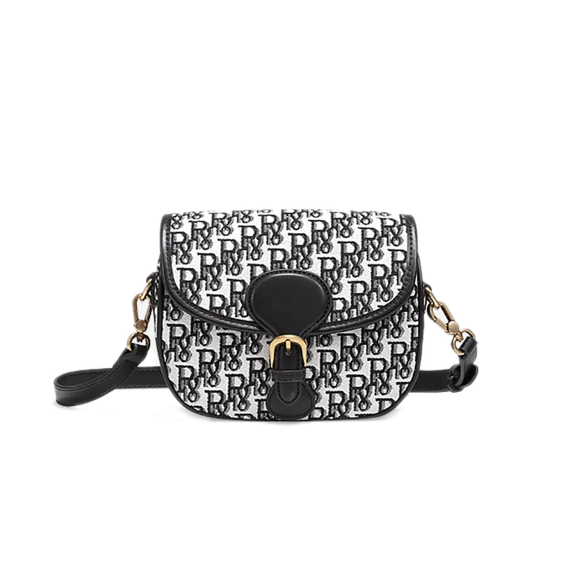 Vintage Handbag Letter Jacquard